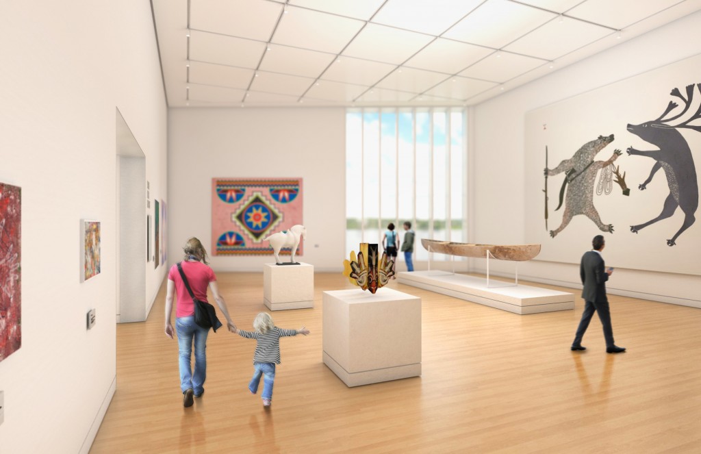 An artist's rendering of the new exhibition space. Image: Beaverbrook Art Gallery