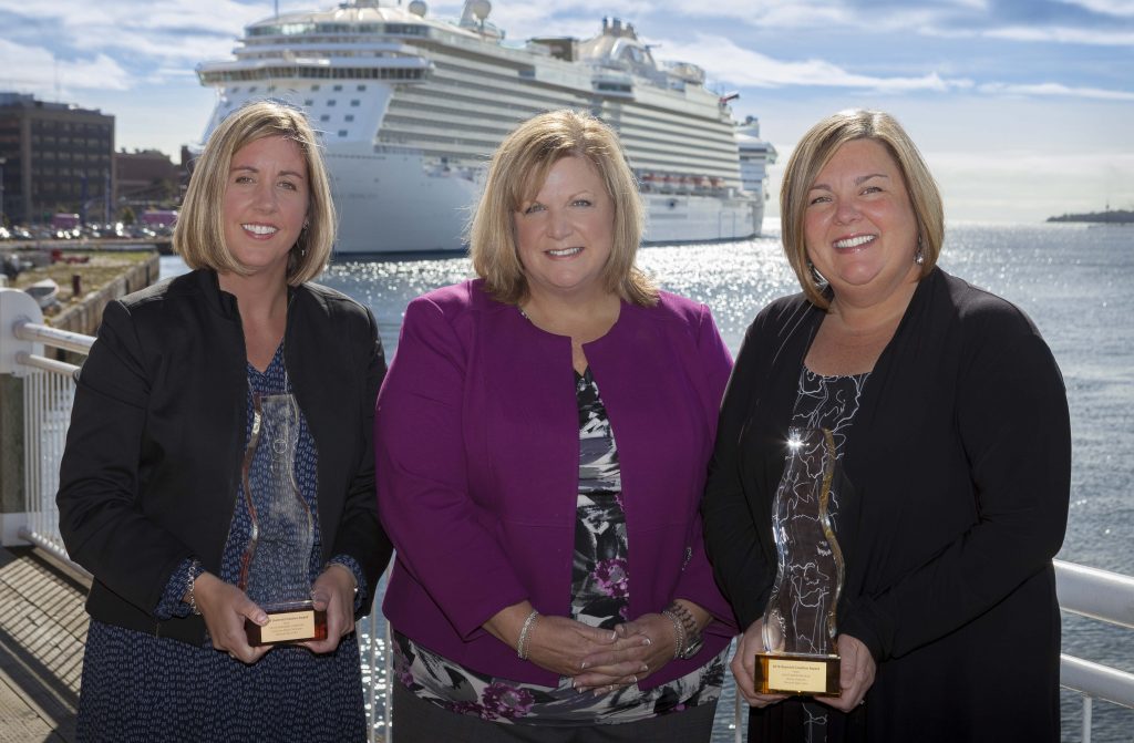 From Left to Right: Jillian MacKinnon, Marketing and Communications Director at Discover Saint John, Glenda MacLean, Chair of Discover Saint John and Victoria, Clarke, Executive Director of Discover Saint John. (Image: Submitted)