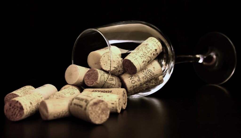 wine, corks,