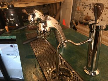 The Modbar brewing equipment at Rogue Coffee.