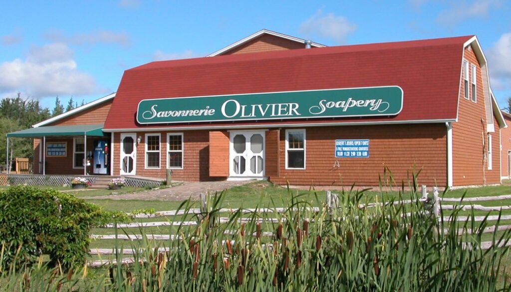 The Olivier boutique at the company's HQ in Sainte-Anne-de-Kent.