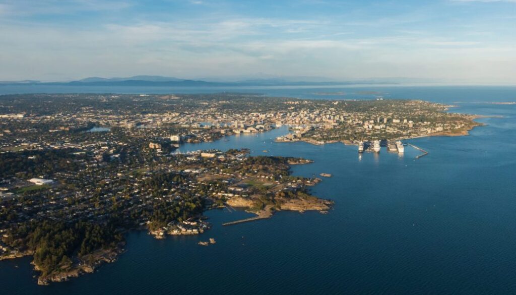 Aerial Image of Victoria Harbour, British Columbia, Canada