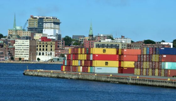 Container Terminal in the Saint John Harbour
