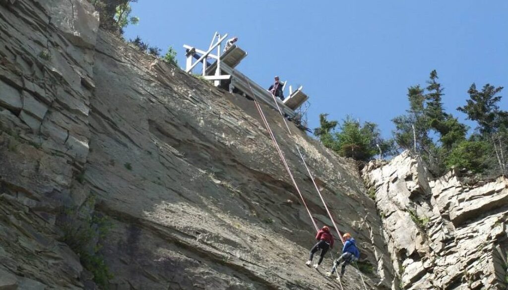 Cape Enrage climbing wall