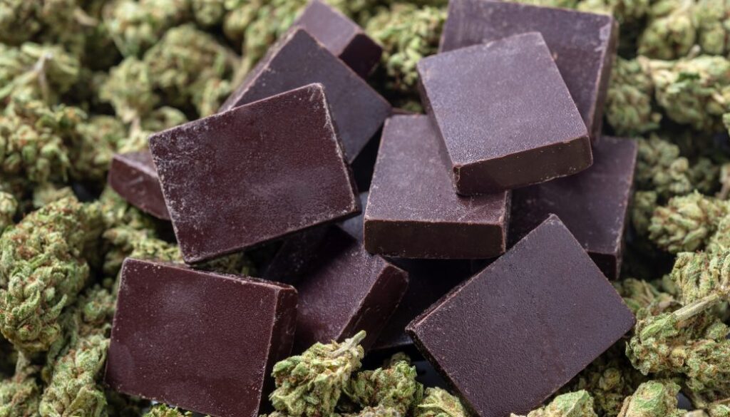 Organic Marijuana Pieces of Chocolate