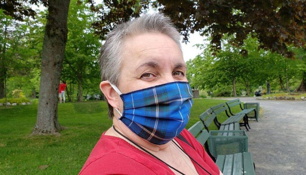 Sherrie with MAsk - Facwebook