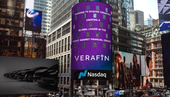 Verafin Billboard in Times Square - Image Twitter