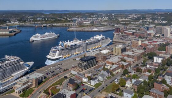 Three cruise ships make a port of call in Saint John (Image: Port Saint John)