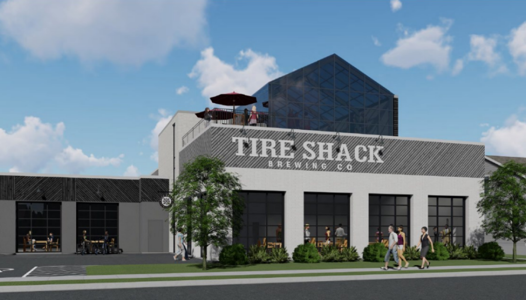 Renderings show the Tire Shack expansion approved by Moncton City Council (Image via City of Moncton)