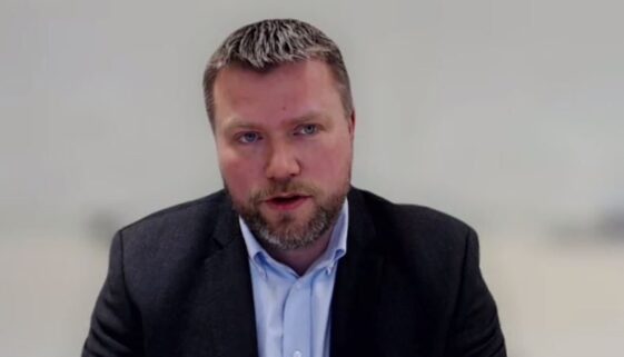 Roy Magnussen is the CEO of OSO Hotwater Group, one of the Norwegian partners in a new pilot project involving Saint John Energy. Image Video capture from Zoom