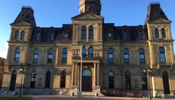 The New Brunswick legislature in Fredericton.