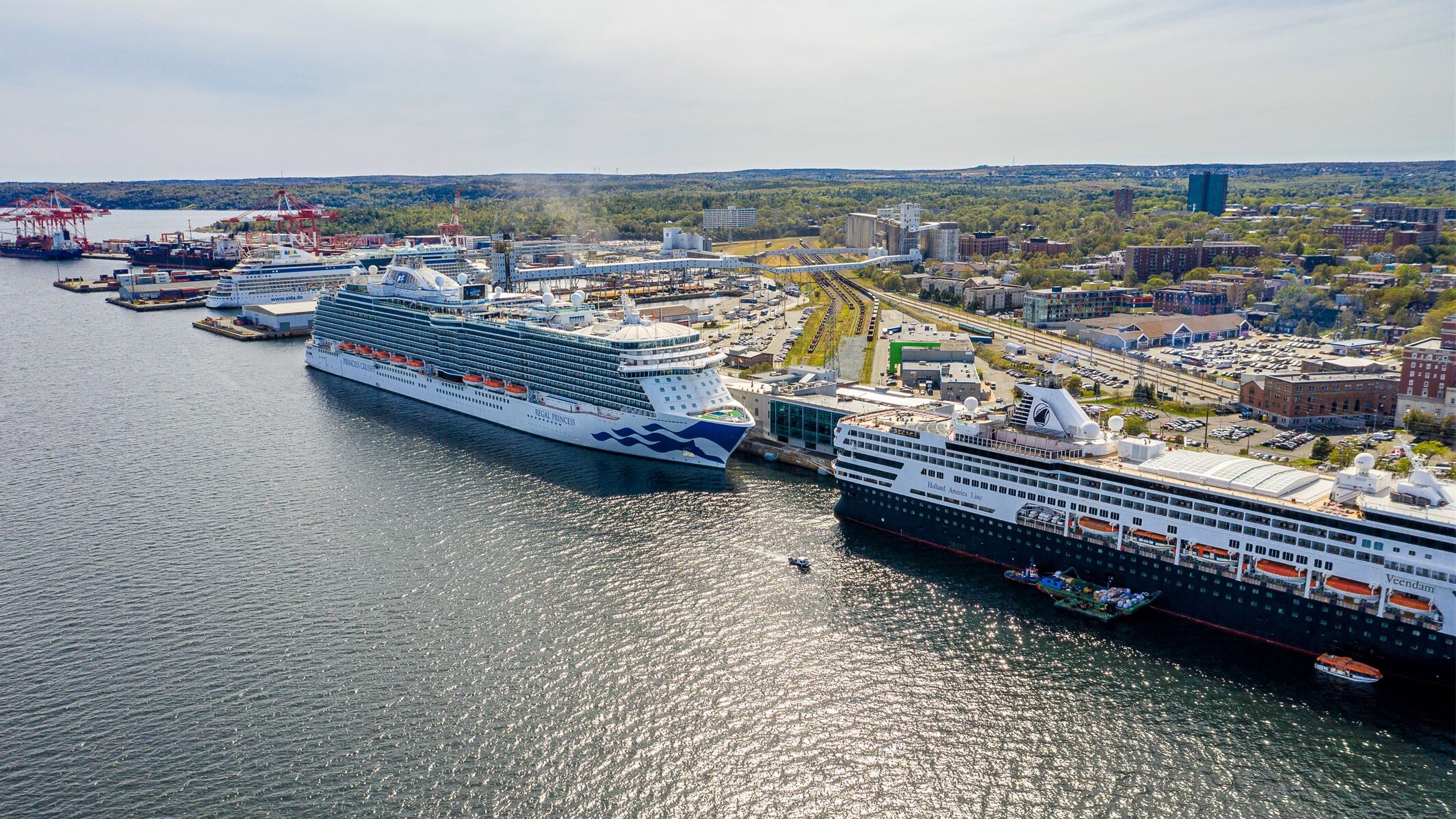 princess cruise ships in halifax harbour today