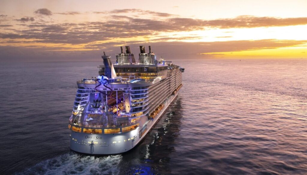 Royal Caribbean International’s Oasis of the Seas is pictured in South Florida in November 2019. (Image Royal Caribbean International)