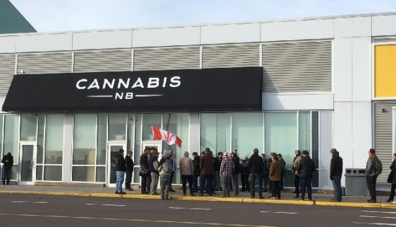 Cannabis NB store opening in Moncton, 17 Oct 2018 (91.9 The Bend photo)