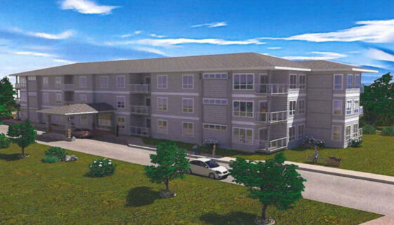 Renderings of a 27-unit apartment building proposed at 50 Hampton Road in Rothesay. Image Submitted
