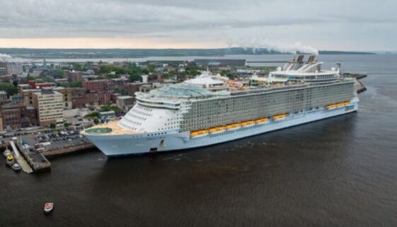 The Oasis of the Seas cruise ship visits Port Saint John in June 2022. Image Submitted Port Saint John