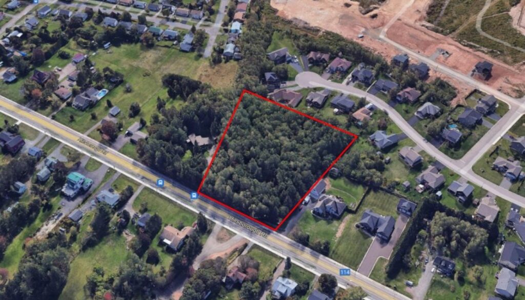 Parcel of land proposed for rezoning, Hillsborough Road (Provided by Town of Riverview)